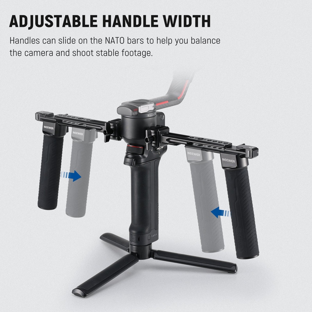 NEEWER GA006 Dual Handgrip for DJI RS4 RS4 Pro RS3 RS3 Pro RS2 RSC2 Ronin S SC 10103952