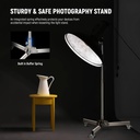 NEEWER Heavy Duty Light Stand with Casters, Max Height 98cm 10103529