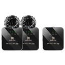 PULUZ PU3154B  2 TX + 1 RX Wireless Lavalier Microphone (Black)