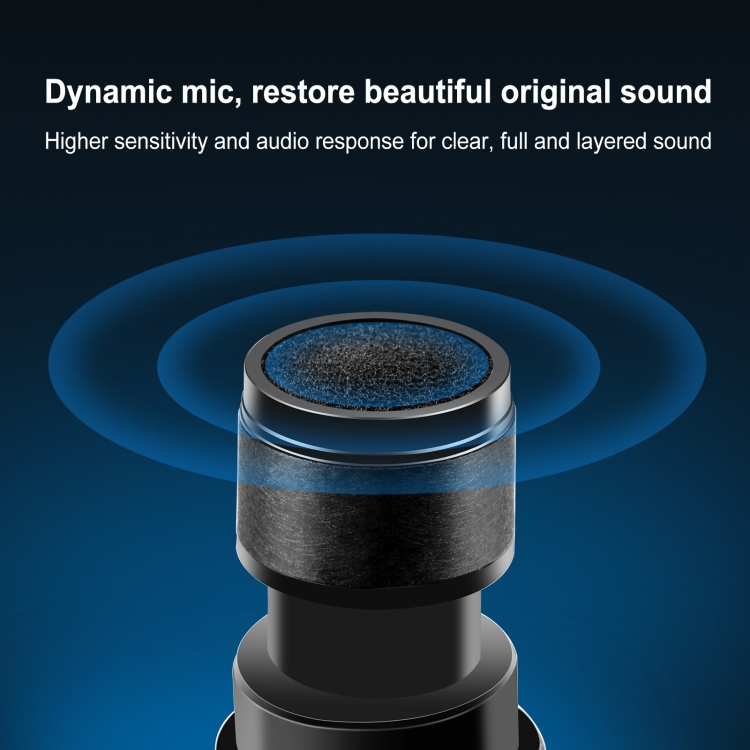 Puluz PU644B 1 To 2 Wireless Microphones with LED Display, 6.35mm Transmitter (Black)