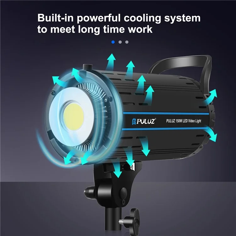 Puluz PKT3108 Photography Kit Set 3200K-5600K 150W Video Light with Softbox Remote Control Light Holder