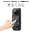 puluz PU822T For Insta360 X3 9H 2.5D Curved HD Screen Tempered Glass Film (Transparent)