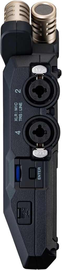 Zoom H6 essential with 32-Bit Float, Accessibility, 6-Track Portable Recorder, Stereo Microphones, 4 XLR/TRS Inputs