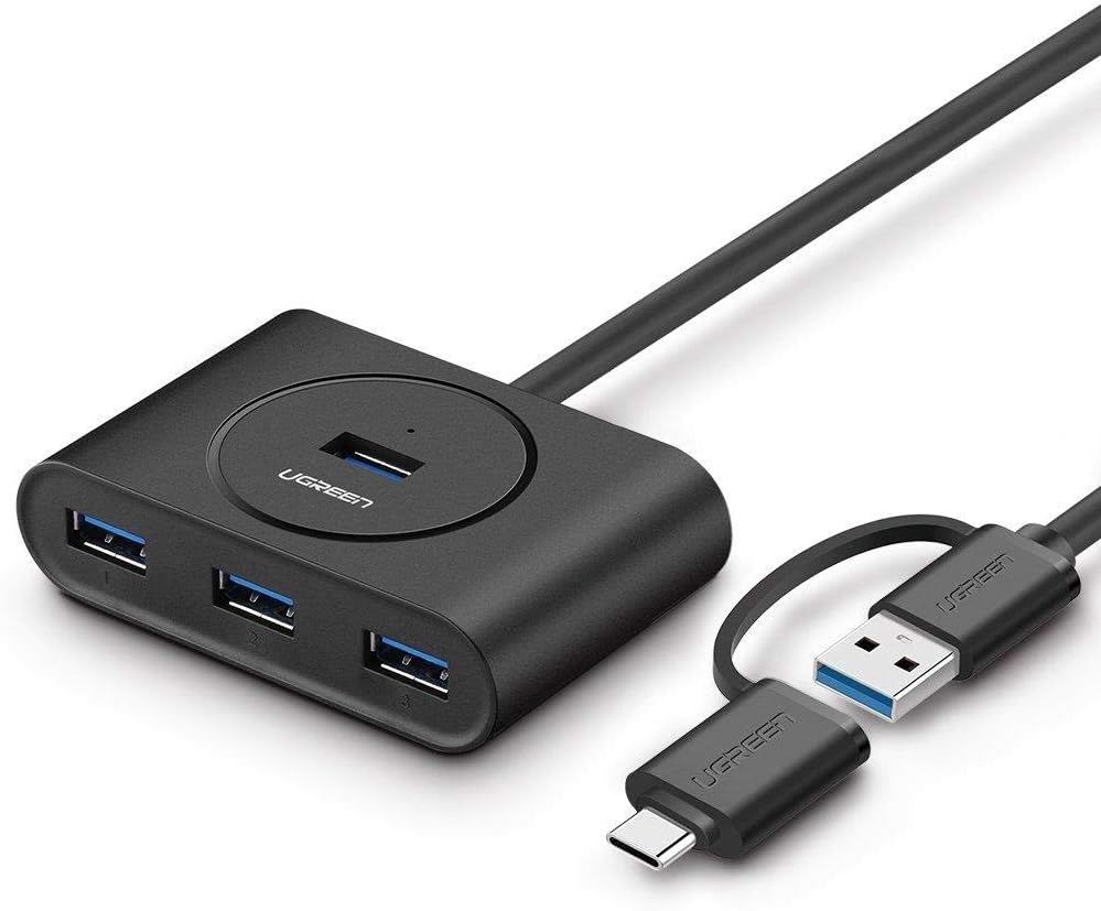 UGREEN 40850 - 2 in 1 4-Port USB 3.0 to USB-C and USB-A with