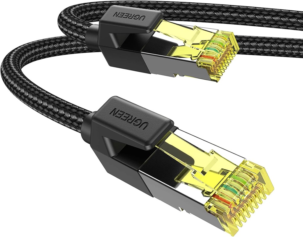 UGREEN 30791 - Cat 7 Ethernet Cable Braided Pure Copper 10m (Black)