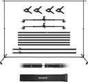 NEEWER Upgraded 3x2.1m Chroma Backdrop Stand with Casters 10104401
