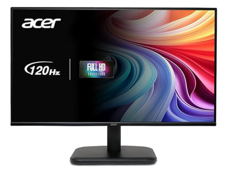 شاشة Acer EK1 مقاس 24.5 بوصة | شاشة FHD بتقنية IPS | معدل تحديث 100 هرتز | زمن استجابة 1 مللي ثانية | – الموديل EK251Q E