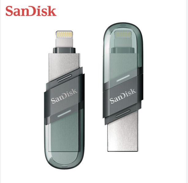 فلاش SanDisk iXpand Flip ‎128‎ جيجابايت – بمنفذ ‎Lightning‎ و‎USB Type-A‎ (للآيفون والآيباد)