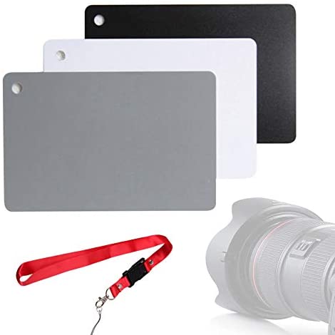 JJC Grey White Balance Card 18% Exposure Photography Custom Calibration Camera Checker for DSLR and Film