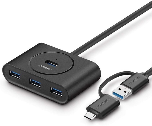 UGREEN 40850 - 2 in 1 4-Port USB 3.0 to USB-C and USB-A with