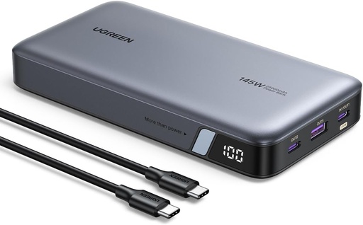 UGREEN 90597A - ower Bank 25,000mAh 145W Laptop Portable Charger, Nexode 3-Port USB C PD Battery Pack