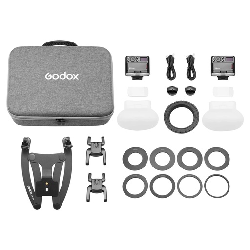 GODOX MF12-DK3 – طقم فلاش ماكرو مزدوج لتصوير الأسنان