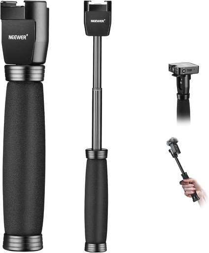 NEEWER Telescoping Interview Mic Handle for Wireless Microphone 21000047