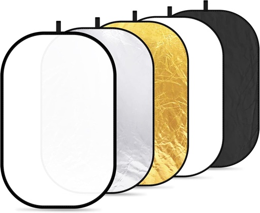 NEEWER 100x150cm Light Reflector for Photography, Portable 5 in 1  10071556