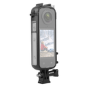 Puluz PU979B For Insta360 X4 Cold Shoe PC Plastic Protective Frame with Adapter Mount & Screw (Black)