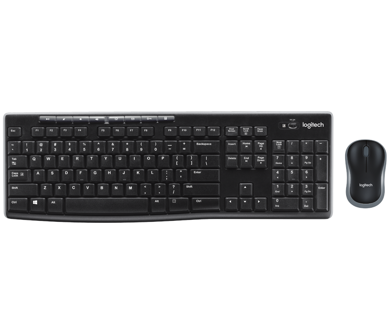 مجموعة لوحة مفاتيح وفأرة لاسلكية Logitech MK270