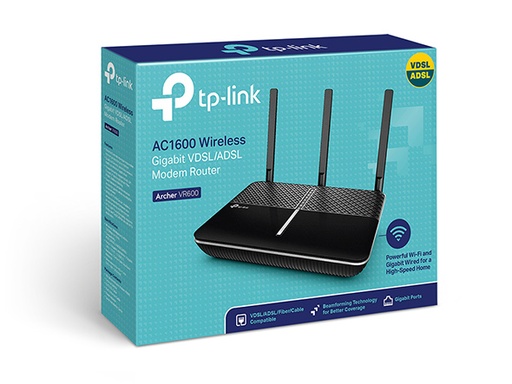 راوتر TP-Link VR600 لاسلكي VDSL/ADSL بسرعة AC2100