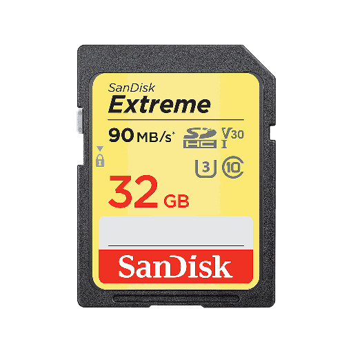 بطاقة ذاكرة SanDisk Extreme SDHC ‎32‎ جيجابايت ‎UHS-I‎ بسرعة ‎100MB/s‎