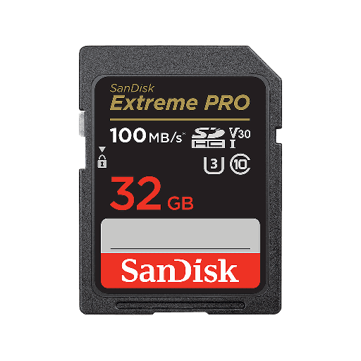 بطاقة ذاكرة SanDisk Extreme Pro ‎32‎ جيجابايت ‎100MB/s‎ ‎SDHC™ / SDXC™ UHS-I‎