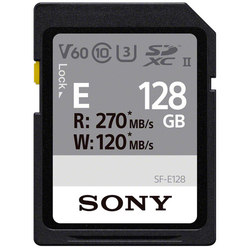 بطاقة ذاكرة Sony SF-E128 ‎128‎ جيجابايت ‎UHS-II SDXC‎