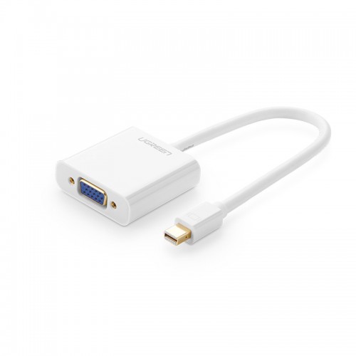 محول من Mini DisplayPort (ذكر) إلى VGA (أنثى) – أبيض | UGREEN 10458