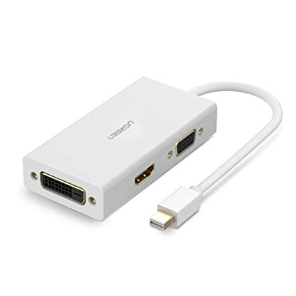 محول UGREEN من Mini DisplayPort إلى VGA + HDMI + DVI