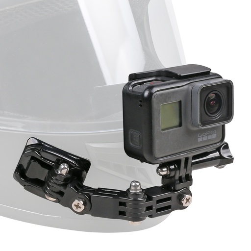 إكسسوار تثبيت كاميرا GoPro على خوذة الدراجة النارية – متوافق مع Hero 7 Black / 6 / 5 Black / 4 Session / 4 Silver / 3+ / SJ6000