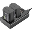 NEEWER Upgraded NP-FZ100 Sony Replacement Battery Charger Set 10103232