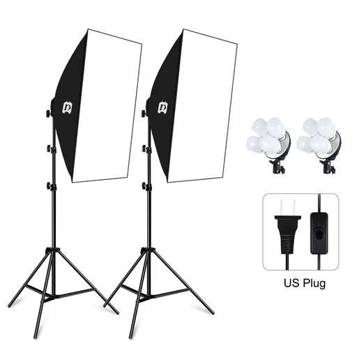 مجموعة إضاءة سوفت بوكس PULUZ PKT3134 – قطعتان بحجم 50×70 سم