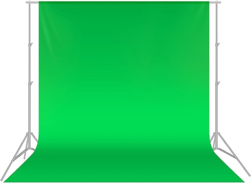 خلفية تصوير من نيور (Neewer) بمقاس 10×20 قدم / 3×6 أمتار، شاشة خلفية خضراء من قماش الموسلين بتقنية الكروما (الخلفية فقط – بدون ملحقات).